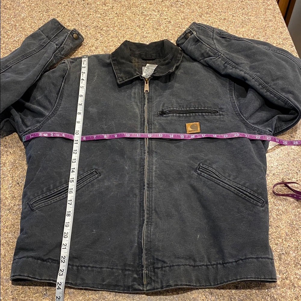 Carhartt Detroit Jacket J97 PTL Medium Petrol Work Wear Utility - Picture 9 of 17